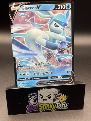 Pokemon - Glaceon V 038/159 - Ultra Rare - Crown Zenith - Near Mint