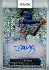 2022 Bowman Sterling Jose Ramos Prospect Auto Speckle /99 Dodgers