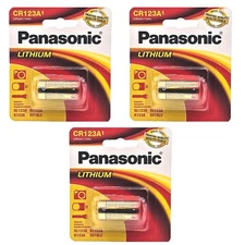 3x Panasonic 3V CR-123 Photo Battery K123 L123A PL123 RL123A SF123A1 ULCR123R