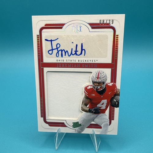 Jeremiah Smith [Silhouettes Signature] #136 2025 Panini National Treasures Collegiate card