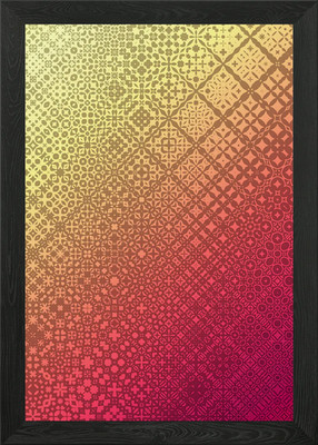 Gradient pattern Framed Wall Art Poster Canvas Print Picture