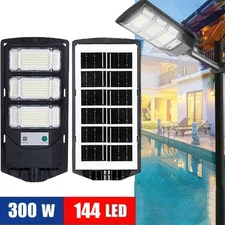 LED Solar Street Light IP65 Radar Sensor Outdoor Waterproof Remote Garden