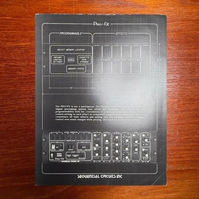 VINTAGE SEQUENTIAL CIRCUITS PRO-FX INFORMATIONAL BROCHURE