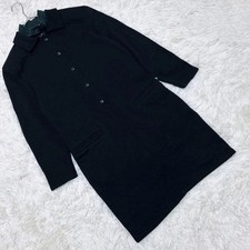 Gianni Versace Double Collar Wool Dress Dolman Sleeves Women's i13663