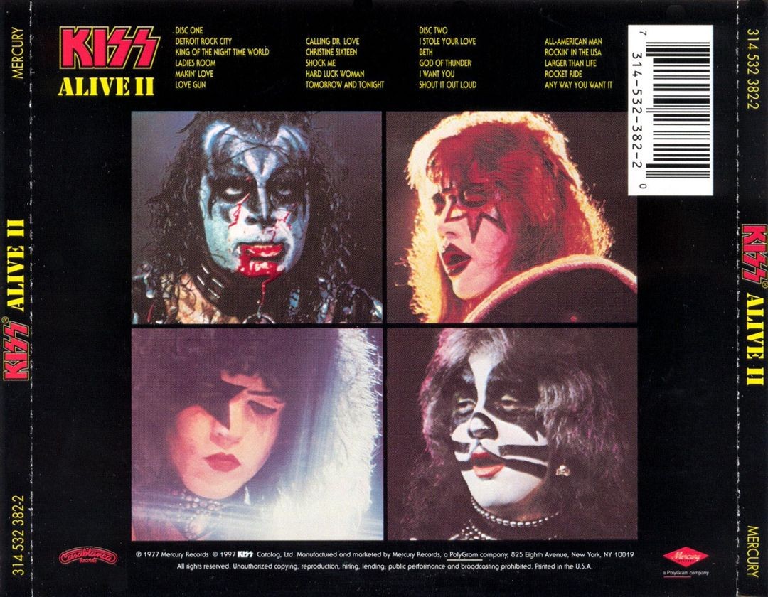 KISS ALIVE II NEW CD 731453238220| eBay