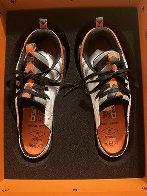 MSCHF BWD Shoe MSCHF-004 Men s Low Top Leather Sneakers White/Black/Orange