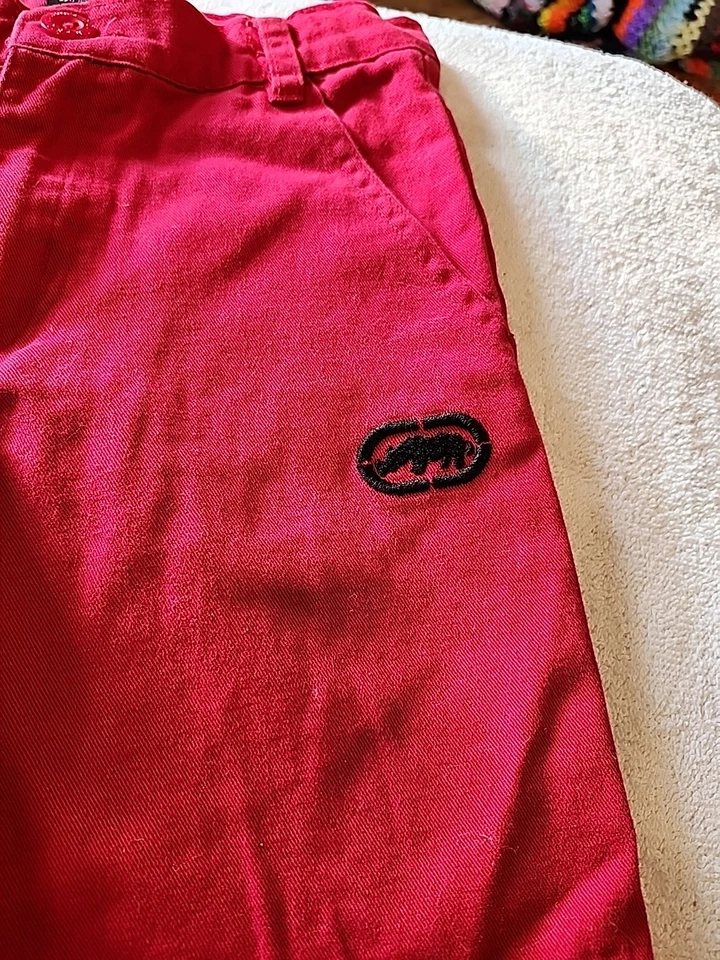 Pantalones Cortos Ecko Unltd Juveniles Talla 5 Rojo Denim Shorts Foto 2 de 4