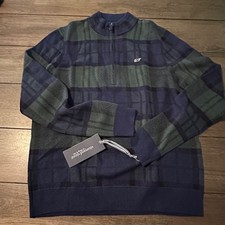 BACK TO SCHOOL 75 Vineyard Vines Kids Wool/Cotton 1/4 Zip Pullover Large Plaid