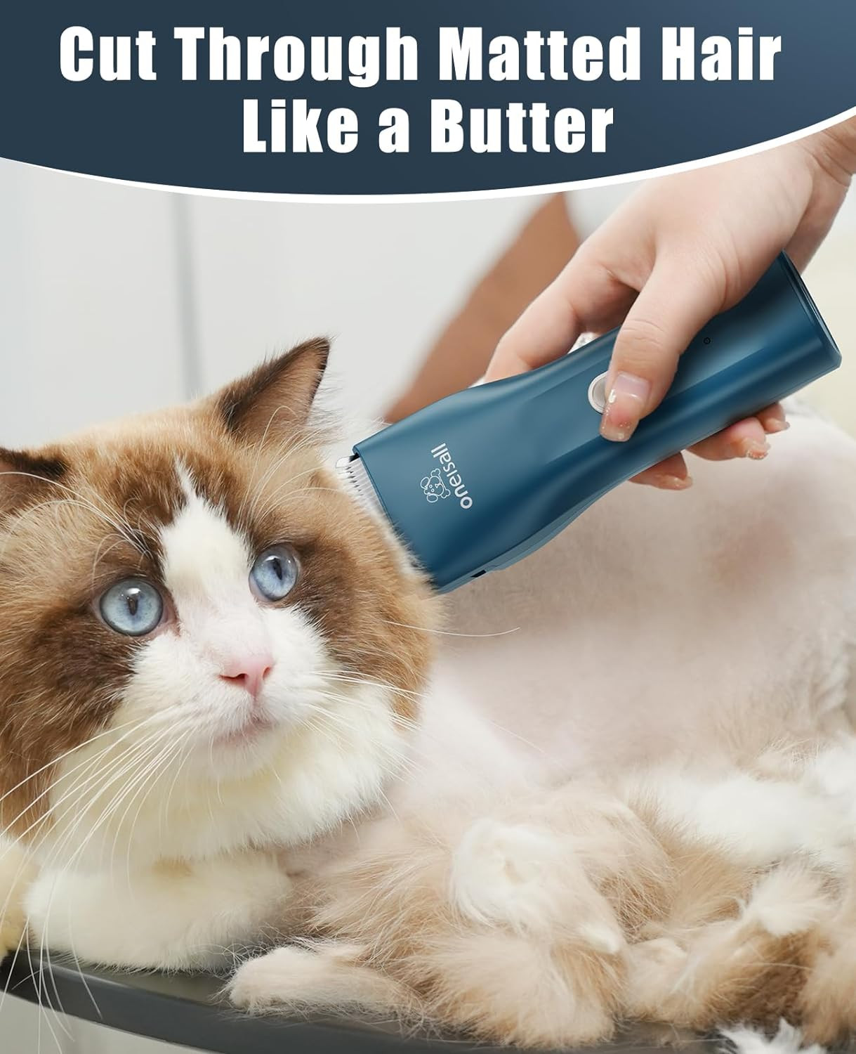 Pet Clipper for Cat Matted Hair, Pet Shaver for Cats Quiet Pet Clippers Waterpro