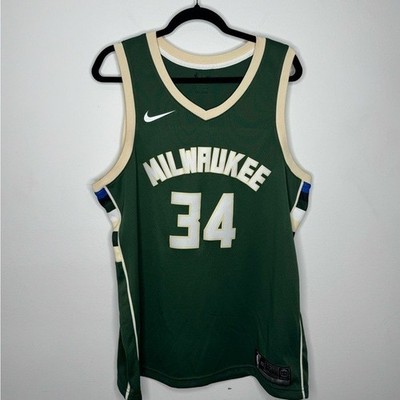 Nike Milwaukee Bucks Giannis Antetokounmpo Basketball NBA Jersey l Size XL