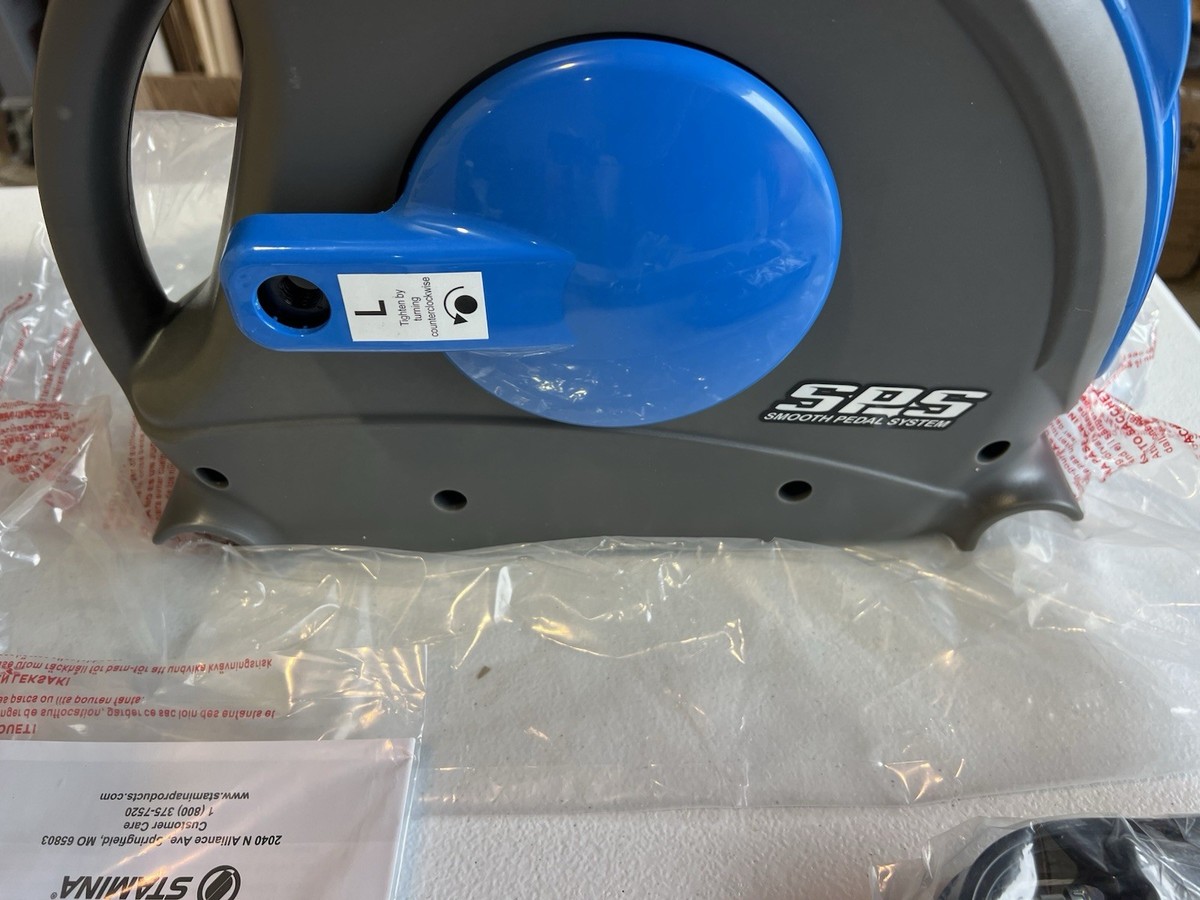 Stamina Mini Exercise Bike with Smooth Pedal System - Blue for