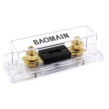 Baomain 1-Pack 350A ANL Fuse Holder Kit with - Gold-Plated Terminals,...