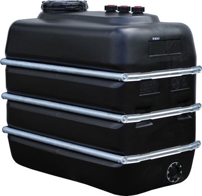 GRAF Raumspartank 2500 Liter schwarz aus lebensmittelechten PE - KTW/KSW