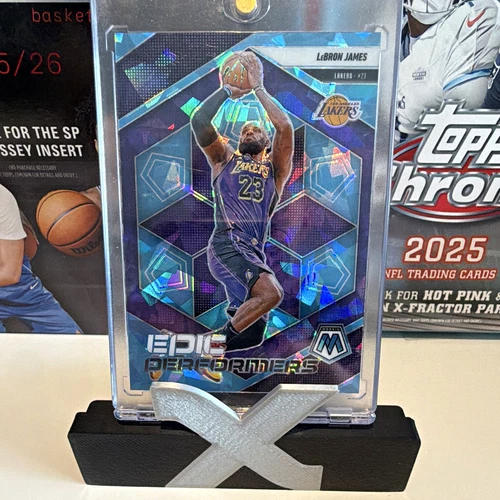 LeBron James 2024-25 Panini Mosaic Epic Performers Ice Prizm #2 Lakers /125