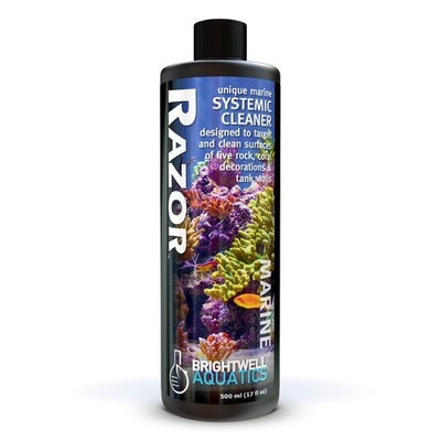 Brightwell Aquatics - Razor Marine - Unique Systemic Fish Tank Cleaner for Marin