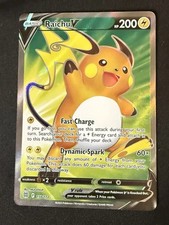 Pokemon TCG Raichu V 158/172 SWSH09 Brilliant Stars Full Art Holo UR EN on eBay
