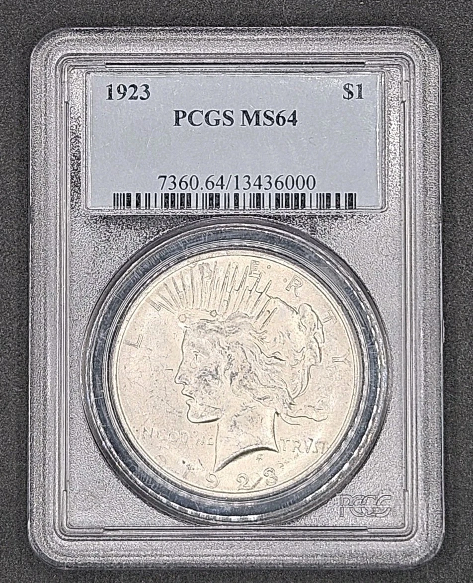 MS 64 Graded 1923 Year Peace Dollars (1921-1935) for sale | eBay