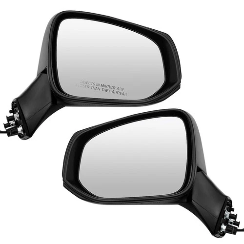 Left Right Side Pair Power Side Mirror for 2019-2022 Toyota RAV4 Textured Black