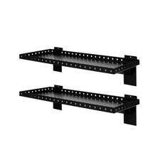 Scaffali a doghe 24 pollici, accessori 24 x 10 pollici, nero