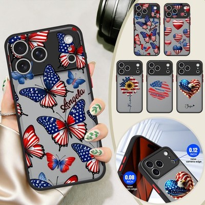 For iPhone 17 15 Samsung S26 S25 Custom Falg Element Phone Case Frost Back Cover