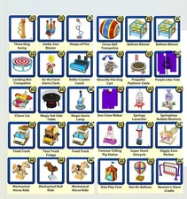 Webkinz Virtual Circus & Misc.  please leave note in reply to seller