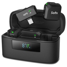 Wireless Lavalier Microphone for iPhone and Android Lightning USB- ,Lapel M...