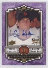2009 Upper Deck A Piece of History Violet Auto Conor Gillaspie #102 Auto 0b0