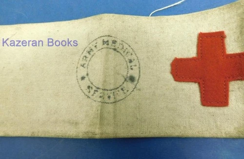 Vintage WW2 Army Medical Service Canvas Armband British Military WWII