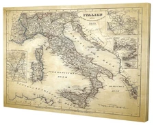 Wexford Home Canvas Art, 16" x 20", Italy Sketch Map II 16x20