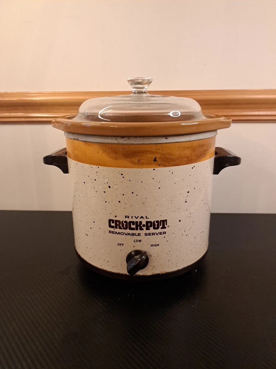 Rival Crock Pot Slow Cooker 3150/2 3.5 Qt Removable Stoneware Glass Lid Vintage