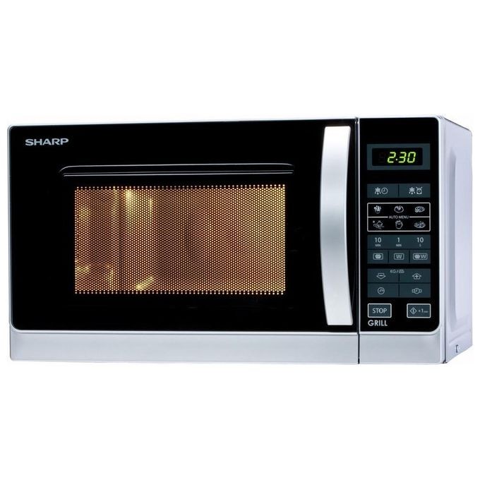 Microonde Sharp R-642INW 20 Litri Grill Argento | Ideale per Famiglie