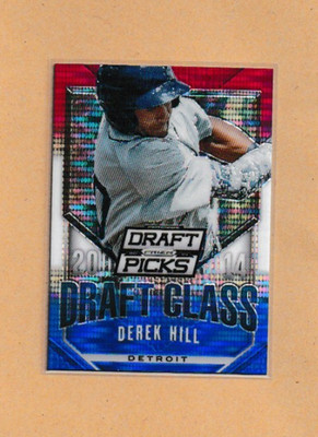 2014 Prizm Perennial Draft Picks - Derek Hill #21 Draft Class Red White & Blue