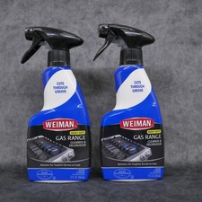 (Paquete de 2) Limpiador y desengrasante cerámico de alta resistencia Weiman Gas Range spray de 12 oz