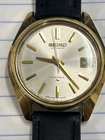 Seiko Men's Automatic 17 Jewels Watch Vintage 7005-8022 Gold Tone Running.