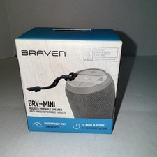 Braven BRV-MINI Portable Wireless Speaker - Black - Waterproof - Brand New