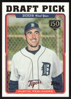 2019 Topps Iconic Card Reprints 150th Anniversary /150 Justin Verlander Tigers