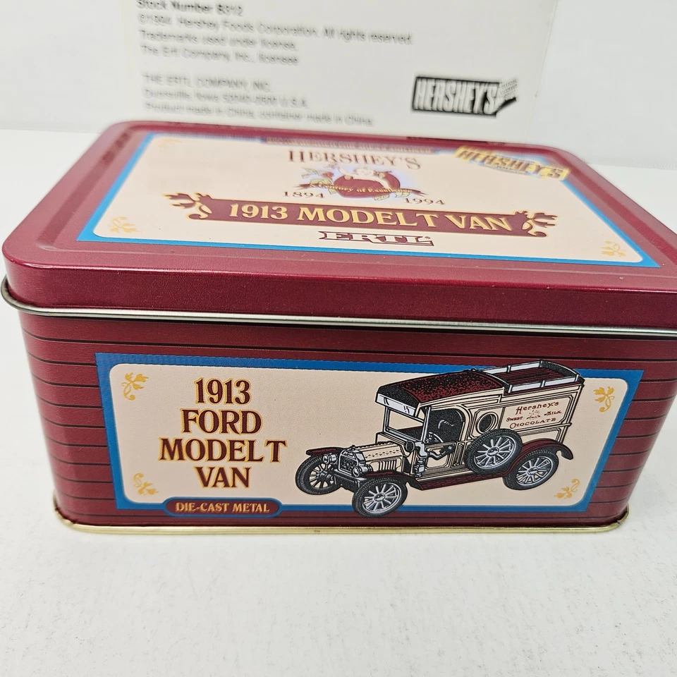 Hershey's 1913 Ford Modelo T Van Camión Coche Banco de Monedas Metal Fundido a Presión 1/43 Ertl 94 Foto 3 de 4