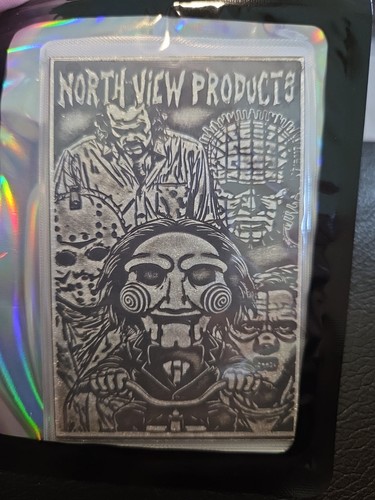 Insomniac’s Dreams Horror 1 oz .999 Silver Bar North View Products Jigsaw Sealed - Picture 2 of 4