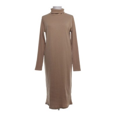 The Black Label Collection Lager 157, Rollkragenkleid, Größe: XL, Beige #p5C
