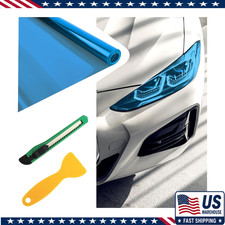 12x47 Inch Car Headlight Tint Film Self-adhesive Tail Light Tint Filcolor Blue 12x47 Inch Car Headlight Tint Film Self-adhesive Tail Light Tint Filcolor Blue