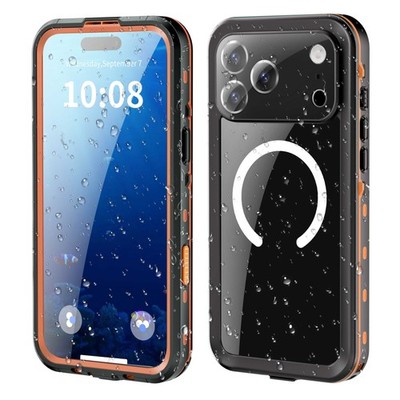 For iPhone 17 Pro Max Air 16 15 IP68 Waterproof Magnetic Shockproof Rugged Cover