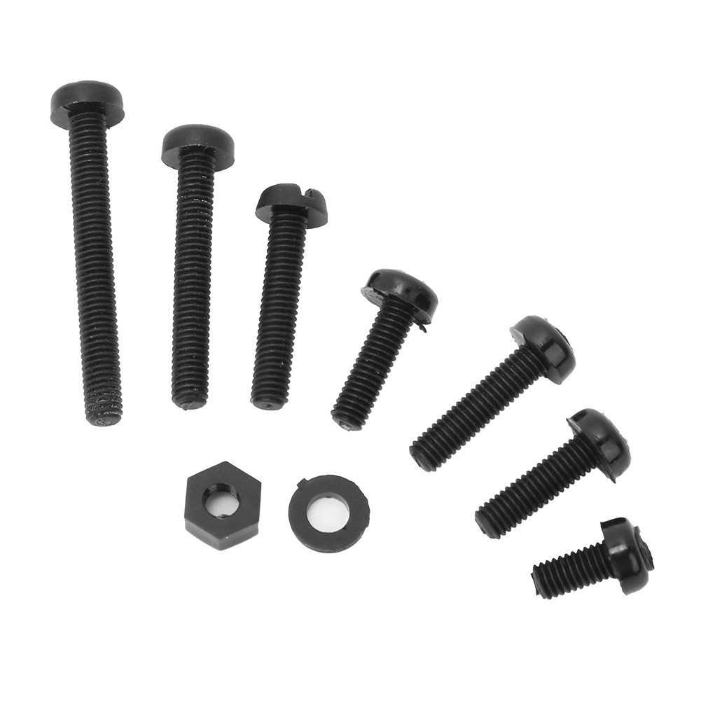 800pcs/box M3 Nylon Screw Nut Washer Combination Kit Fasteners Hardware