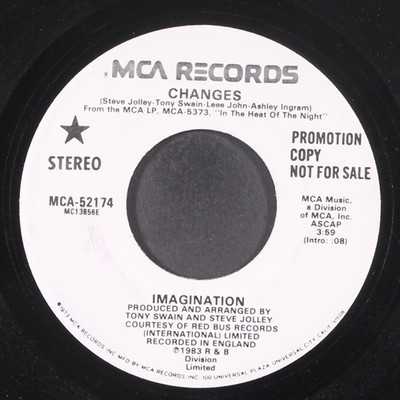 IMAGINATION: changes / same MCA 7'' Single 45 RPM