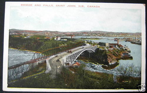 Canada ~ SAINT JOHN ANNÉES 1900 N.B.~ PONT ET CHUTES - Photo 1 sur 1