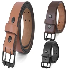 Men’s Real/Genuine Bufflo  leather Gun Holster CCW Work belt 1.75" 45mm Width