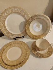 Franciscan Renaissance Gold China 6 pc Place Setting VTG