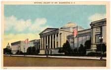 Washington D.C. National Gallery Of Art Greek Revival Exterior Flags A23 -A100