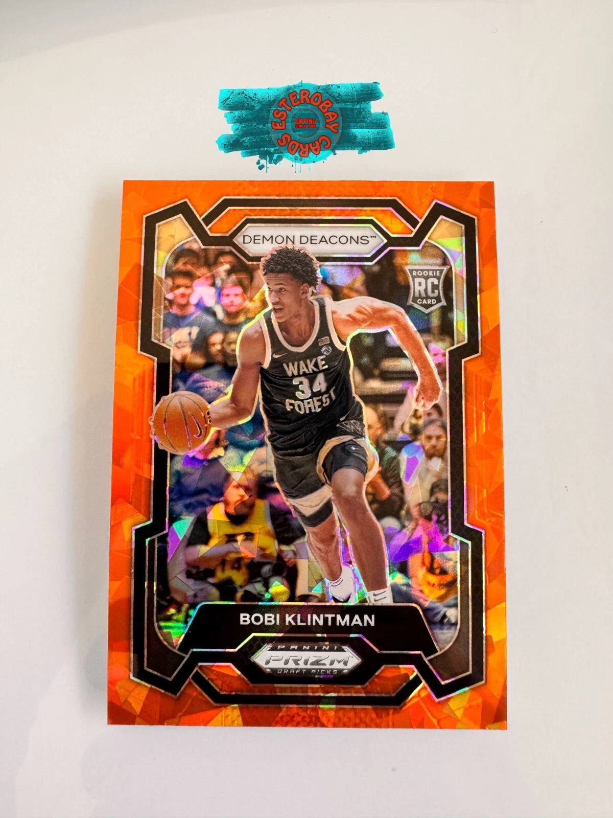 Bobi Klintman 2024 Panini Prizm Draft Picks #34 Orange Ice