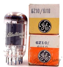 2 General Electric 6Z10/6J10 Pentode Gated Beam Discriminator Audio Vacuum Tube