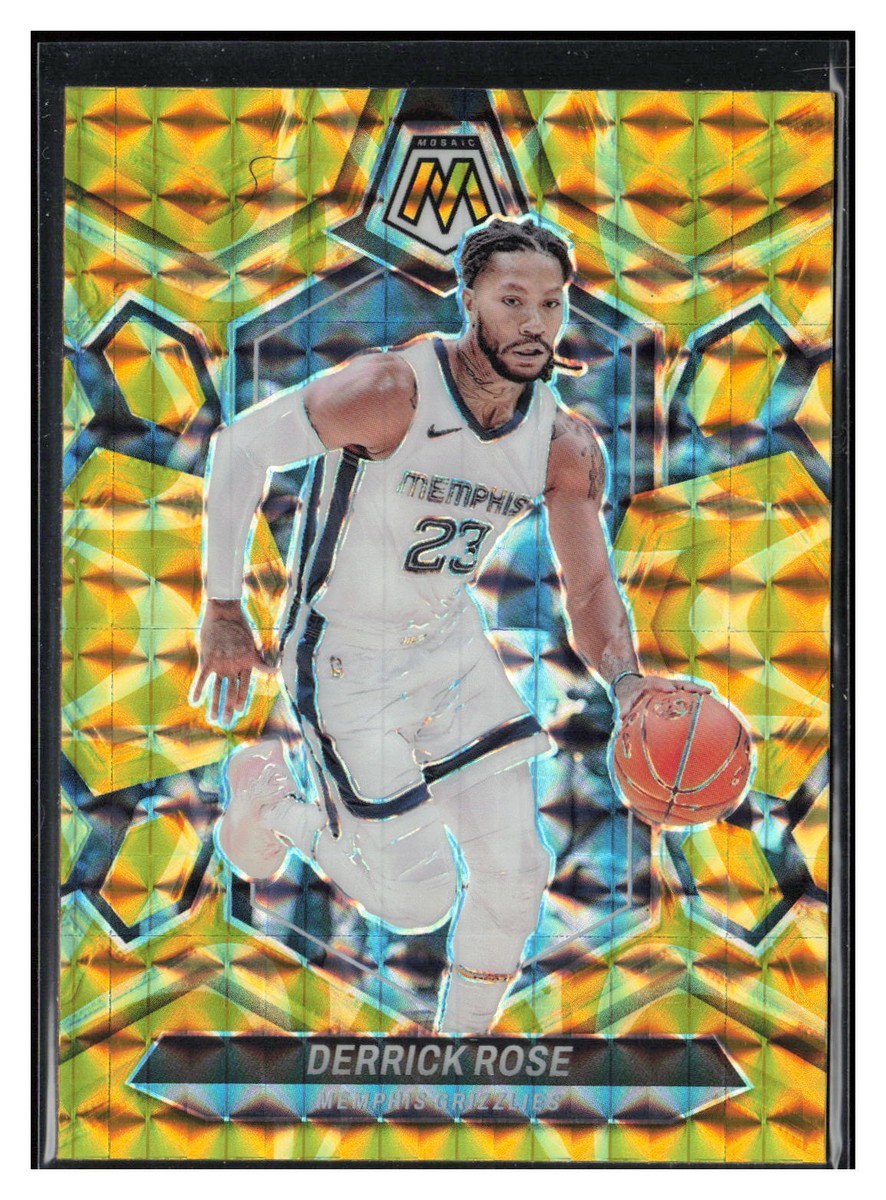 2023-24 Panini Mosaic #48 Derrick Rose Reactive Yellow | eBay